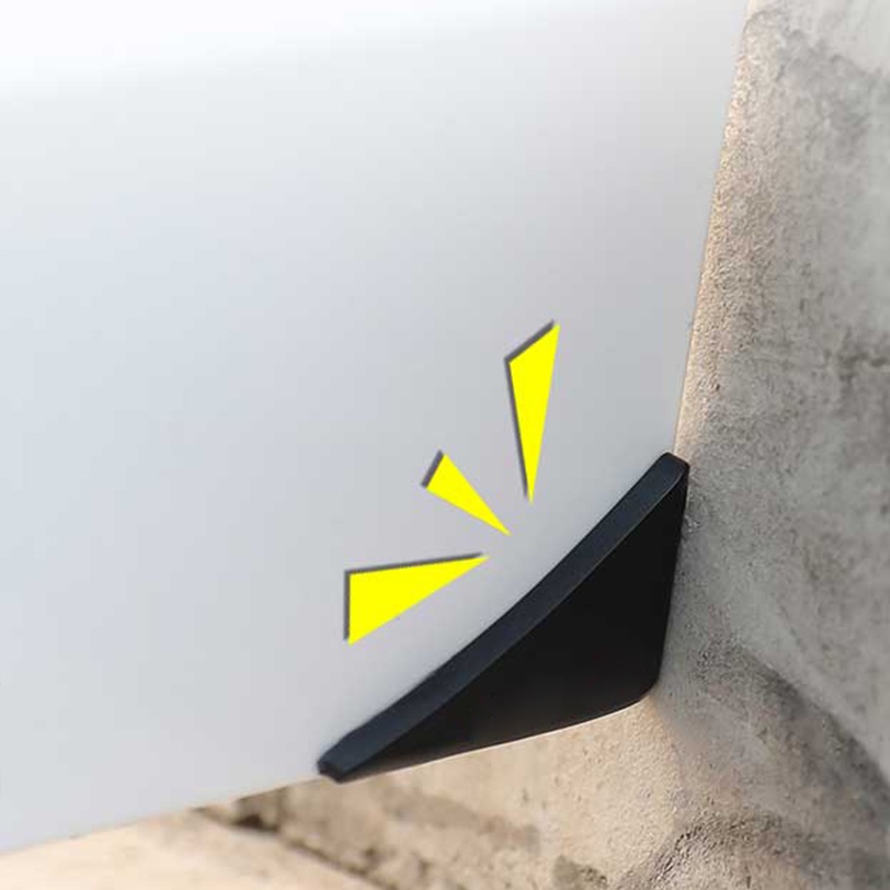 SEAMETAL Bộ 4/2 Miếng Dán Góc Cửa Xe Hơi Bằng PVC Chống Va Đập
