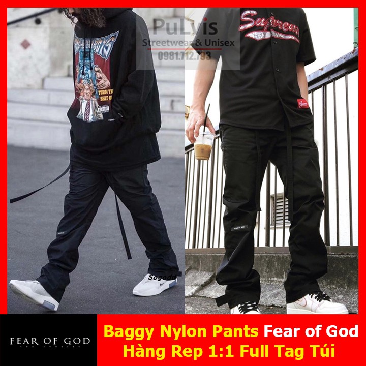 ⚡️ - Quần nylon baggy pants Fear of God sixth collection, quần nylon pants  FOG PLV1 | Shopee Việt Nam