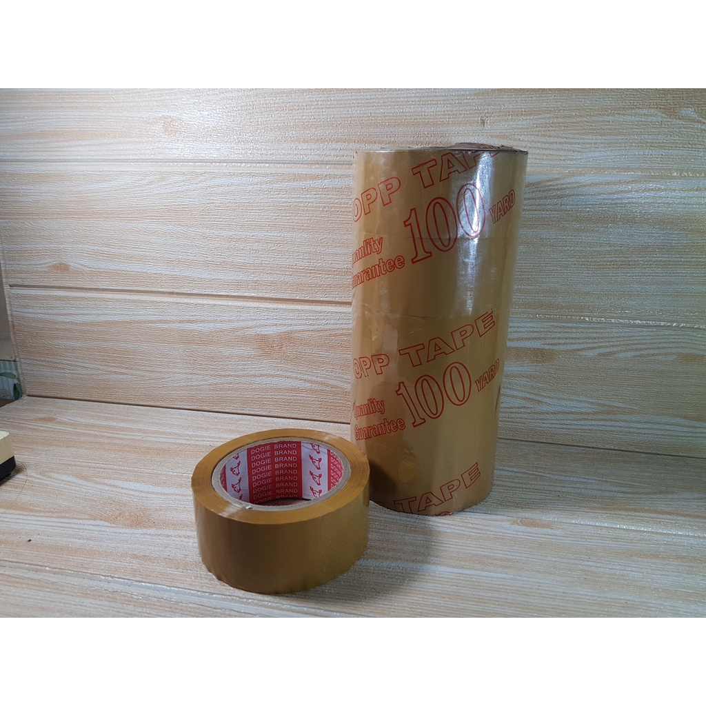 băng keo vàng / keo dán thùng màu vàng 47mm* 100 vòng