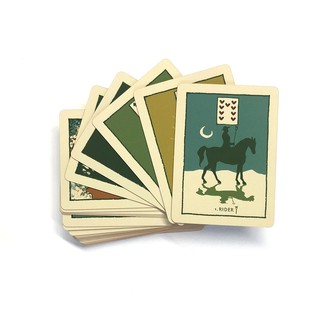 Bộ Bài Green Glyphs Lenormand - Yellow Edition (Mystic House Tarot Shop) - Bài Gốc Authentic Chính Hãng 100%