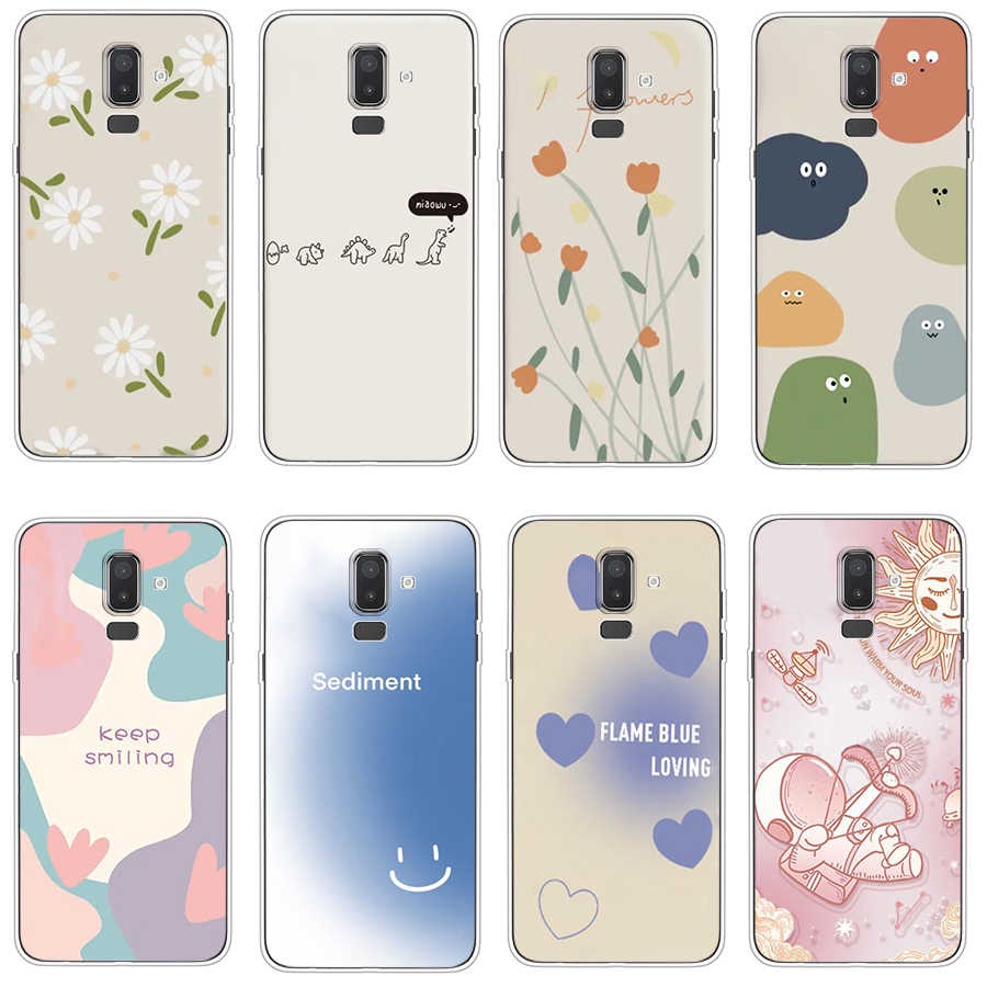 Ốp Điện Thoại TPU Dẻo In Họa Tiết Độc Đáo Thời Trang Cho Samsung Galaxy j7 pro j5 2017 J8 2018 A01