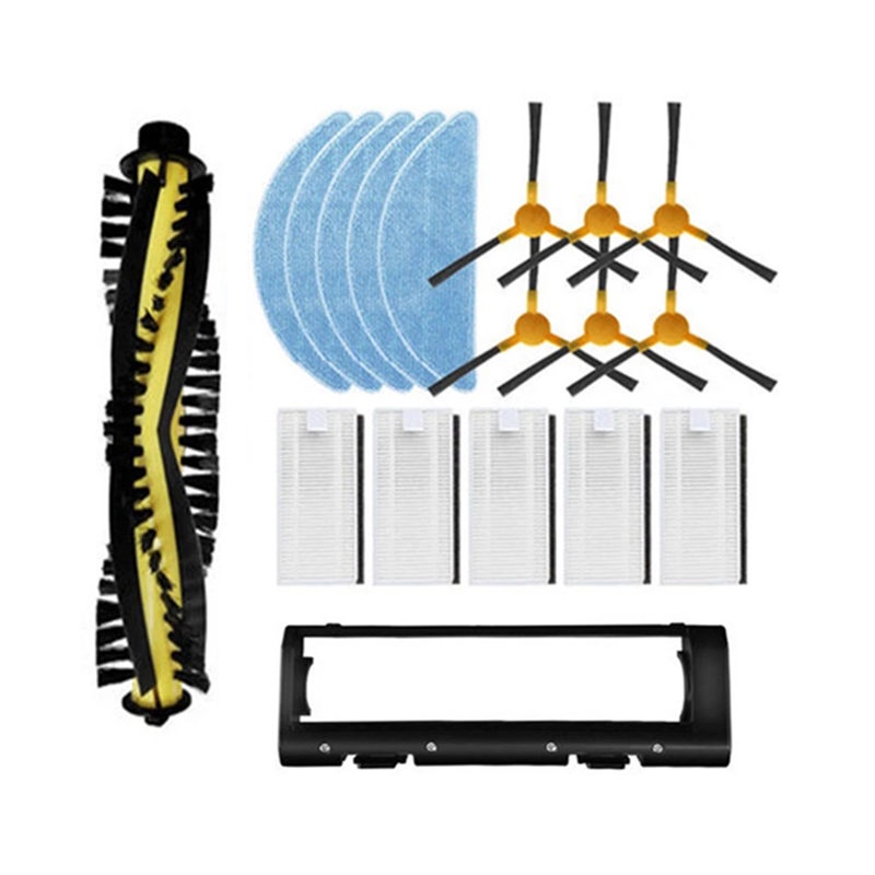 Ersatzteile Set Für Tesvor Saugroboter – 1 Hauptbürste, 4 Filter, 4 Seitenbürsten