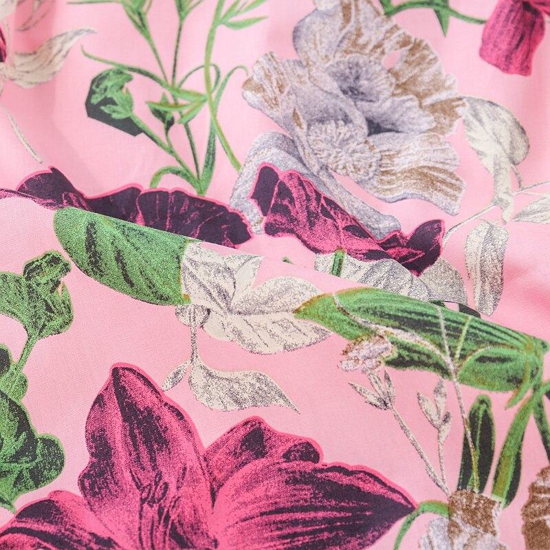 Hawaii In Hình Cotton Poplin Vải Mùa Hè Nam Đi Biển Quần Vải DIY 45x145cm TJ1388