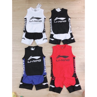 Bộ ba lỗ cotton mùa hè cho bé trai