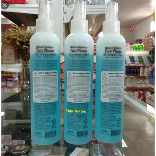 Xịt dưỡng tóc hương bưởi Hàn Quốc Mugens natural balance two phase 250ml