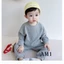 Đồ Bộ Dài Tay Len Tăm Trơn Bé Trai, Bé Gái, Bộ Dài Tay Thu Đông TB80 QATE794