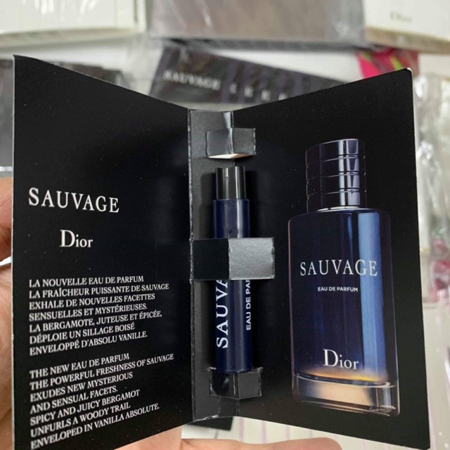 Vial best sale dior sauvage