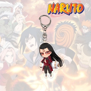 ST2 Naruto Móc Khóa Acrylic Móc Chìa Khóa Sasuke Madara Itachi Sasuke Kakashi Sakura Móc Khóa Mặt Dây Chuyền Anime Túi Phụ Kiện