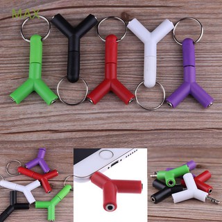 Đầu Chia Âm Thanh 3.5mm 1 Ra 2 Hình Chữ Y Cao Cấp Có Móc Khoá - Jack chia âm thanh 1 ra 2 hình chữ Y