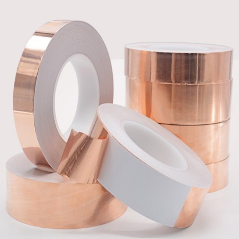 Băng keo đồng BTM dẫn điện một mặt có chất kết dính cho mạch giấy che chắn EMI Sửa chữa điện nối đất