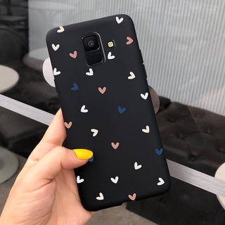 Ốp điện thoại họa tiết trái tim đáng yêu cho Samsung Galaxy J6 J6 + A6 A6 + A6 Plus 2018 A6Plus J6Plus A 6 J 6