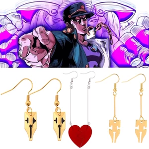 YT4 Jojo Kỳ Dị Phiêu Lưu Bruno Bucciarati Bông Tai Quà Tặng Cho Nam Nữ Unisex Cosplay Trang Sức Tai Pendent Kẹp Tai