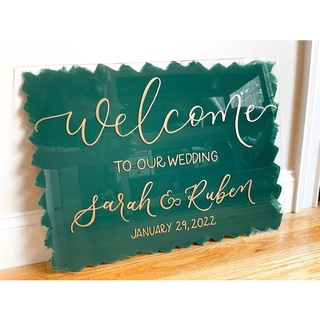 [Bảng Mica Cao Cấp ] Bảng Cổng Cưới,Bảng Welcome Mica Trang Trí Đám Cưới Nhiều Màu Sắc| THAO WEDDING Guestbook Mẫu 0821