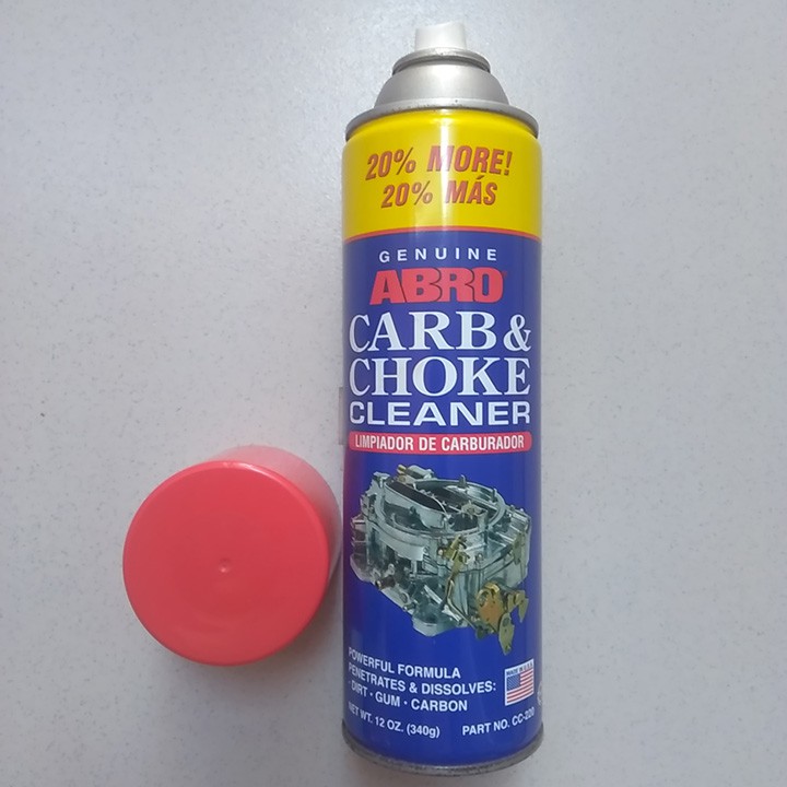 SÚC RỬA BÌNH XĂNG CON XE Ô TÔ VÀ XE MÁY HIỆU ABRO, 340g (Abro Carb