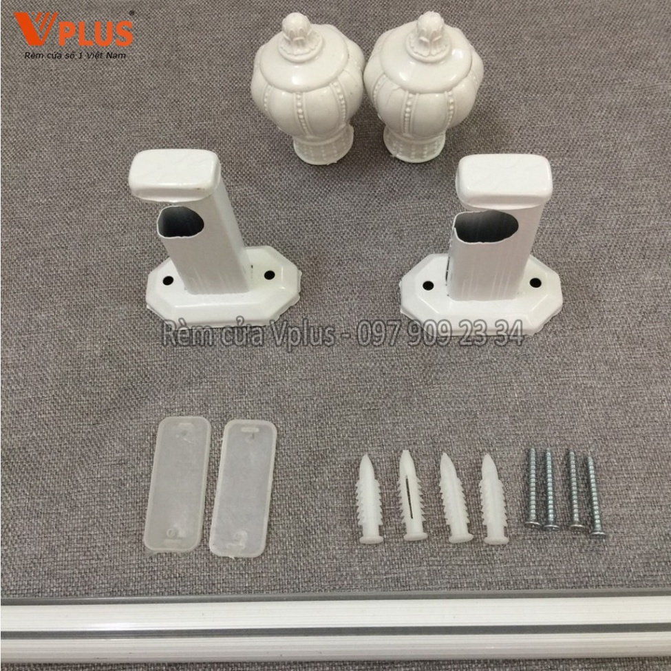Combo thanh treo và phụ kiện rèm VPLUS lắp cho vải rèm may ore, làm ...