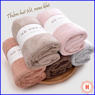 Khăn Tắm Lông Cừu Xuất Hàn Size Lớn 70x140cm { H }
