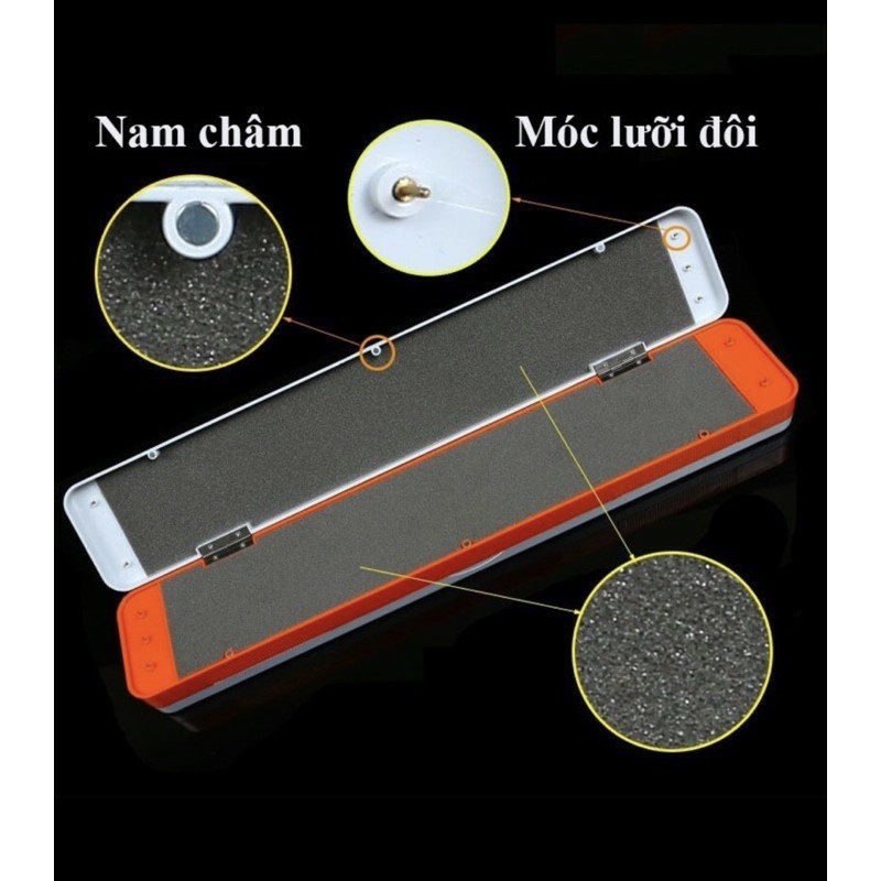 Hộp đựng phao đài 3 ngăn, hộp cá chép 45cm