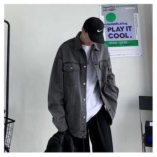 Áo Khoác Jeans Nam Nữ Denim Jacket hàn quốc trơn