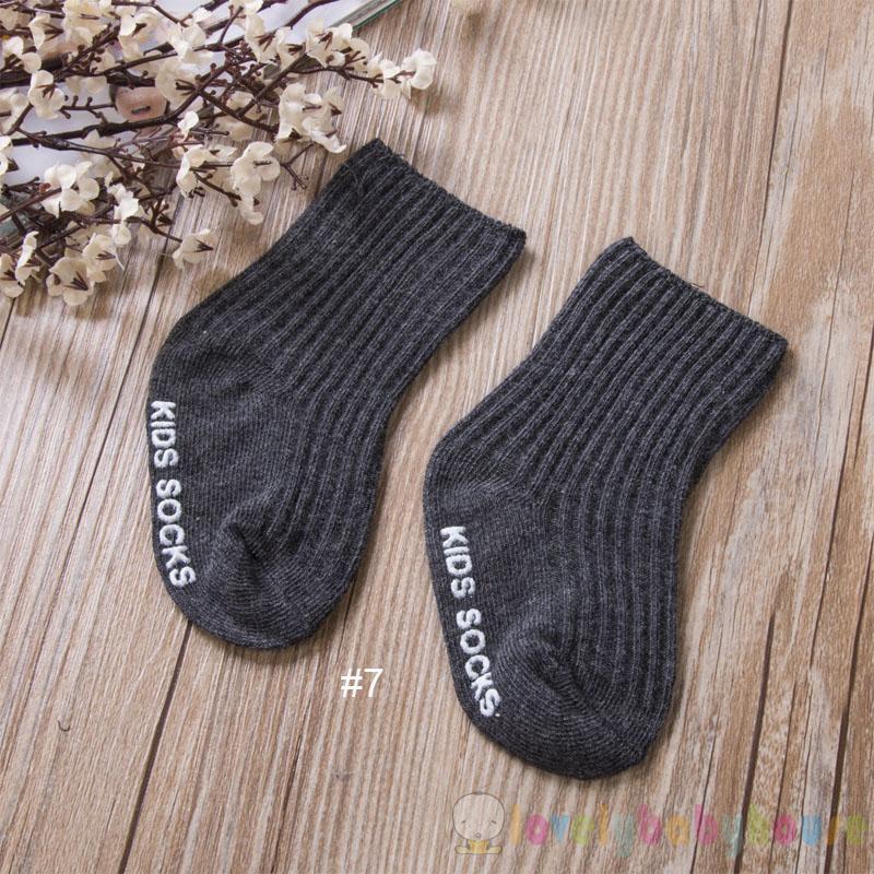 Vớ bông cotton mềm mại dành cho bé trai và bé gái mới sinh/ đang tập đi