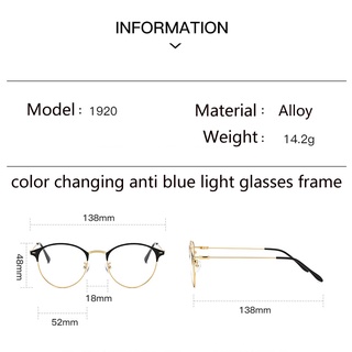 Kính mắt photochromic chống bức xạ chống tia xanh kính râm cổ điển dành cho nam nữ