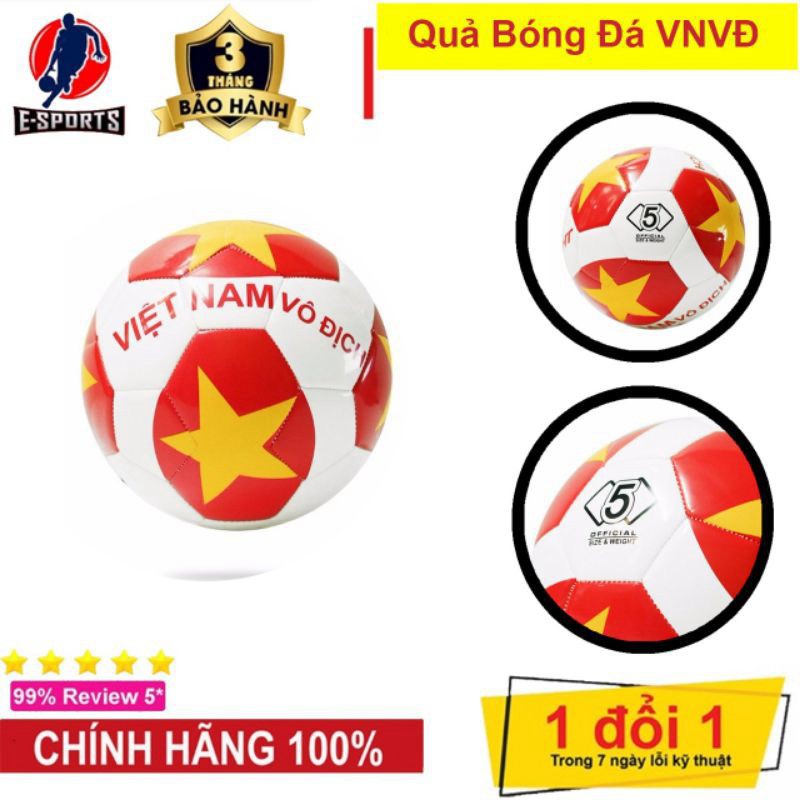 Quả Bóng Đá VNVĐ - Số 5 - Tiêu chuẩn thi đấu - Tặng Bơm, Kim bơm, Túi Lưới SIÊU HOT