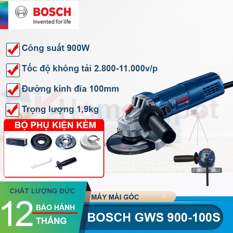 [Mã BMLTB200 giảm đến 100K đơn 499K] Máy mài góc Bosch GWS 900-100S