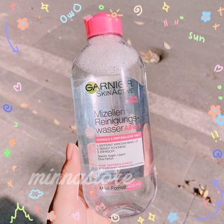 [Garnier] NƯỚC TẨY TRANG GARNIER NẮP HỒNG CHO DA NHẠY CẢM
