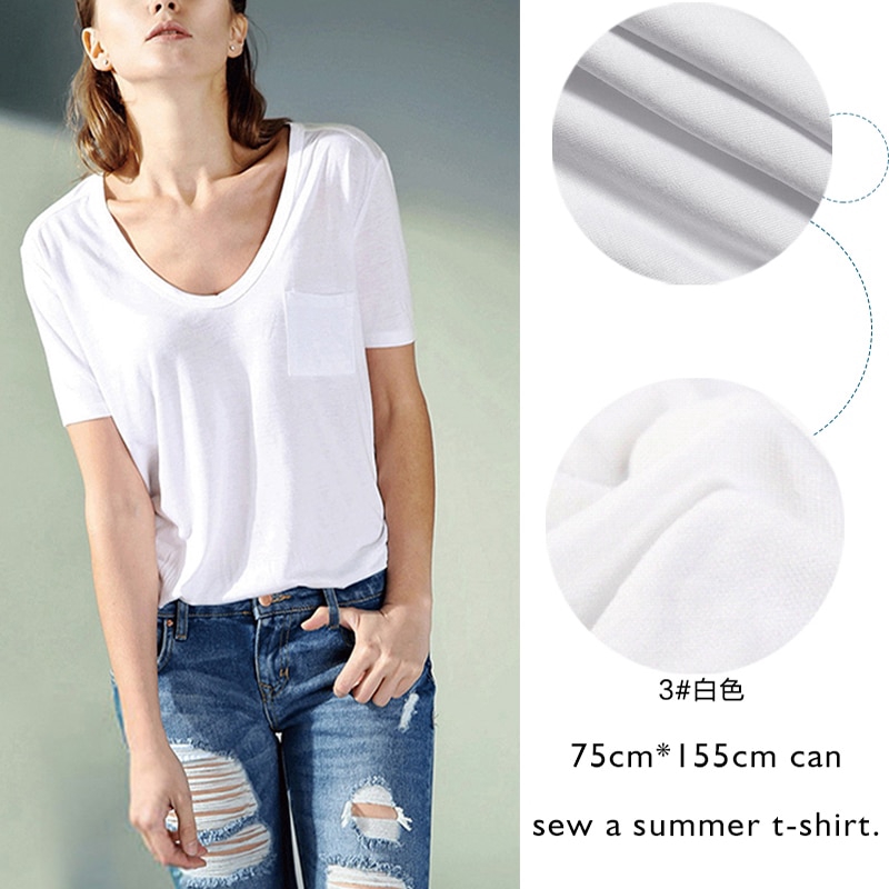 Vải Jersey Đan 100% Vải Cotton Chải Mỏng Có Thể Nhìn Xuyên Qua Cho Mùa Hè Chống Nắng Quần Áo 50x155cm A0116