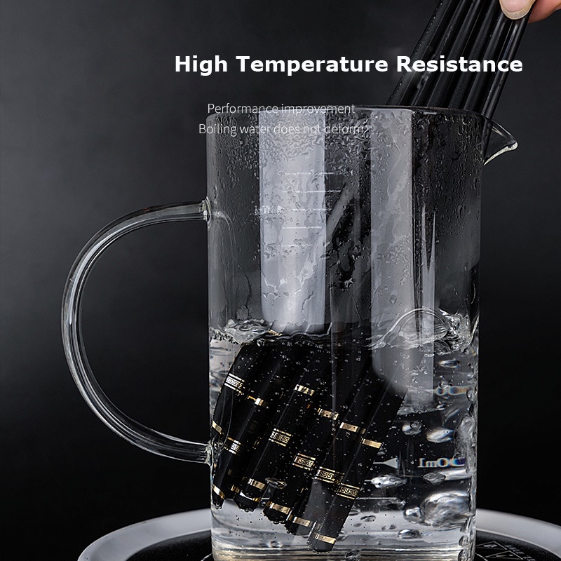 Đũa nhựa hộp 10 đôi KIỂU NHẬT đầu nhỏ gọn, có chống trượt kích thước 24cm.  Đũa kháng khuẩn chống trượt chịu nhiệt cao