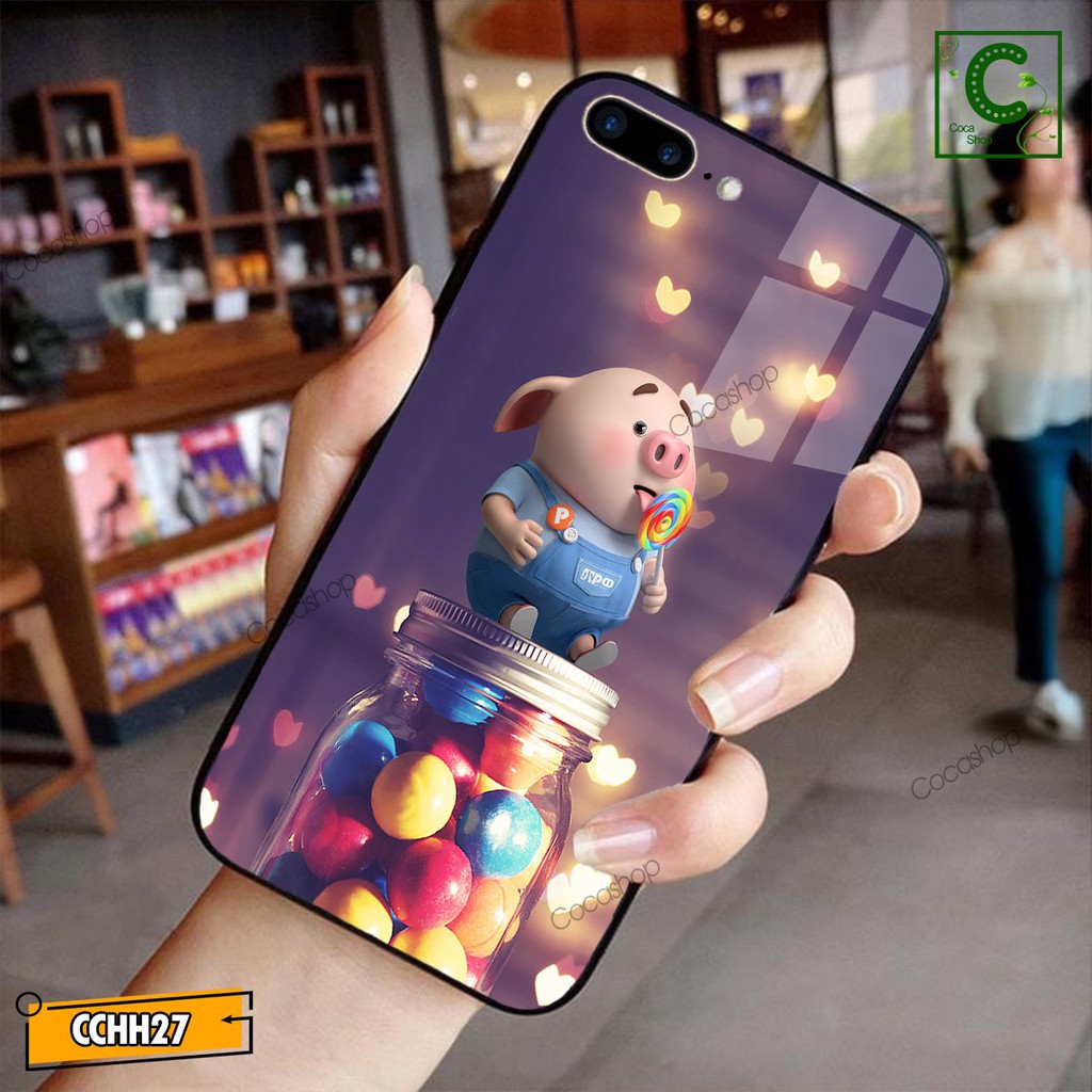 Ốp iphone in hình cực đẹp - Chú Lợn con hài hước -  6/6plus/6s/6splus/7/7plus/8/8plus/x/.....