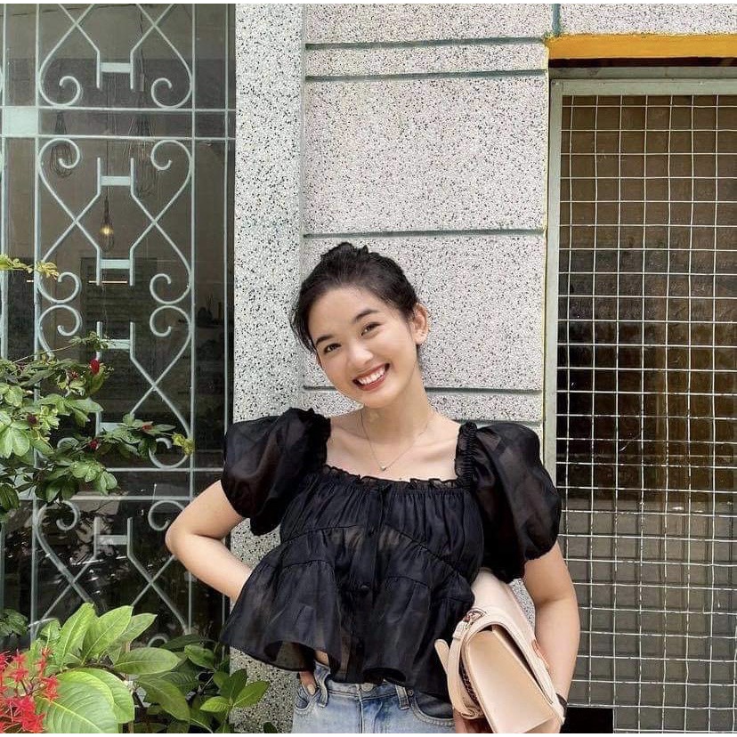 ÁO KIỂU BỒNG BỀNH XINH XẮN 3 MÀU TRẮNG ĐEN NÂU GIÁ RẺ - CALI TOP