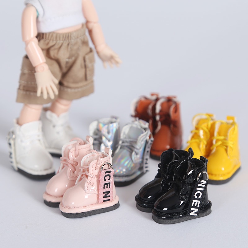 XiDonDon 1/12 Scarpe da Bambola BJD per Ob11,GSC,Body9,YMY Corpo Bambole Vestiti Accessori Giocattoli 1 Paio (Green