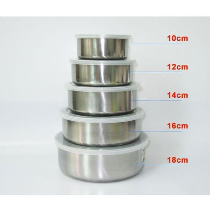 Bộ Thố Inox Cao Cấp Có Nắp Đậy 5 Cái | Shopee Việt Nam