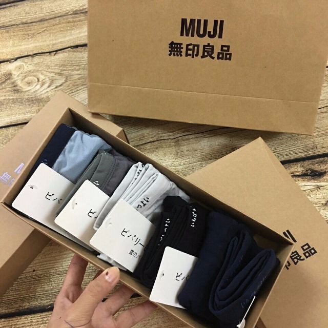 (XẢ LỖ ) Hộp 5 quần lót nam Muji Nhật Bản