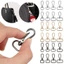 GAVESTO 5 Túi Dây Đeo Khóa Kim Loại DIY Móc Khóa Túi Một Phần Phụ Kiện Cổ Áo Carabiner Snap