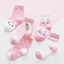 Set 5 tất vớ cao cổ dày thu đông cho bé trai bé gái sơ sinh 0-4 tuổi hình THỎ ShinHome