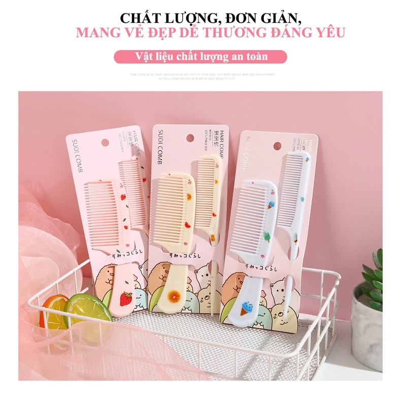Lược Chải Đầu Nhiều Màu Chất Liệu Nhựa Cao Cấp Hình Trái Cây Siêu Dễ Thương