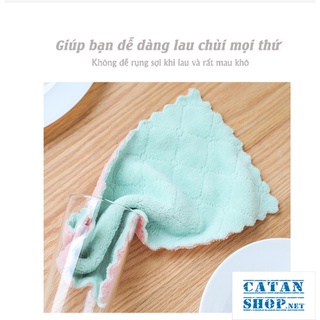 Khăn lau bếp đa năng 2 mặt siêu thấm nước, thấm hút tốt thiết kế tiện dụng cho nhà bếp Khanruachen