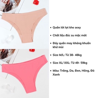 Quần lọt khe nữ đúc su không đường may được thiết kế với phong cách sexy gợi cảm King Shop L-957