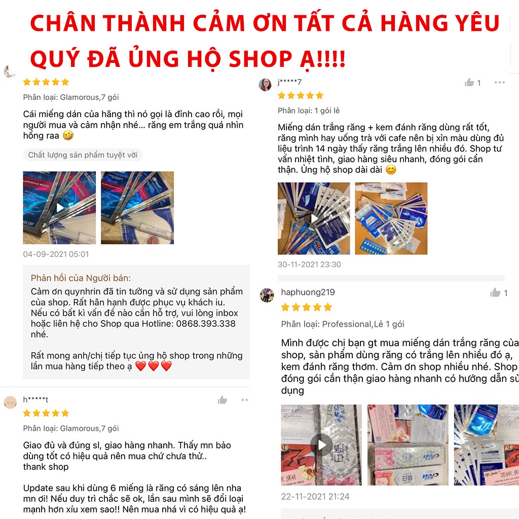Miếng dán trắng răng Crest Professional CHÍNH HÃNG MỸ - Miếng dán Crest giúp hàm răng trắng sáng