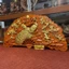 Tranh Quạt Phu Thê Viên Mãn Gỗ Hương Liền Khối