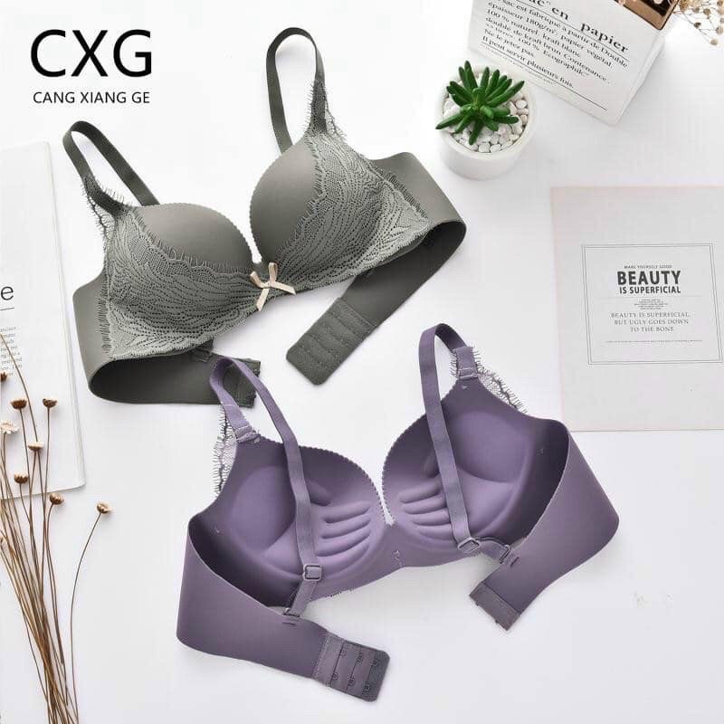 ÁO LÓT ĐỆM BÀN TAY CXG,ĐÍNH NƠ PHỐI REN A16