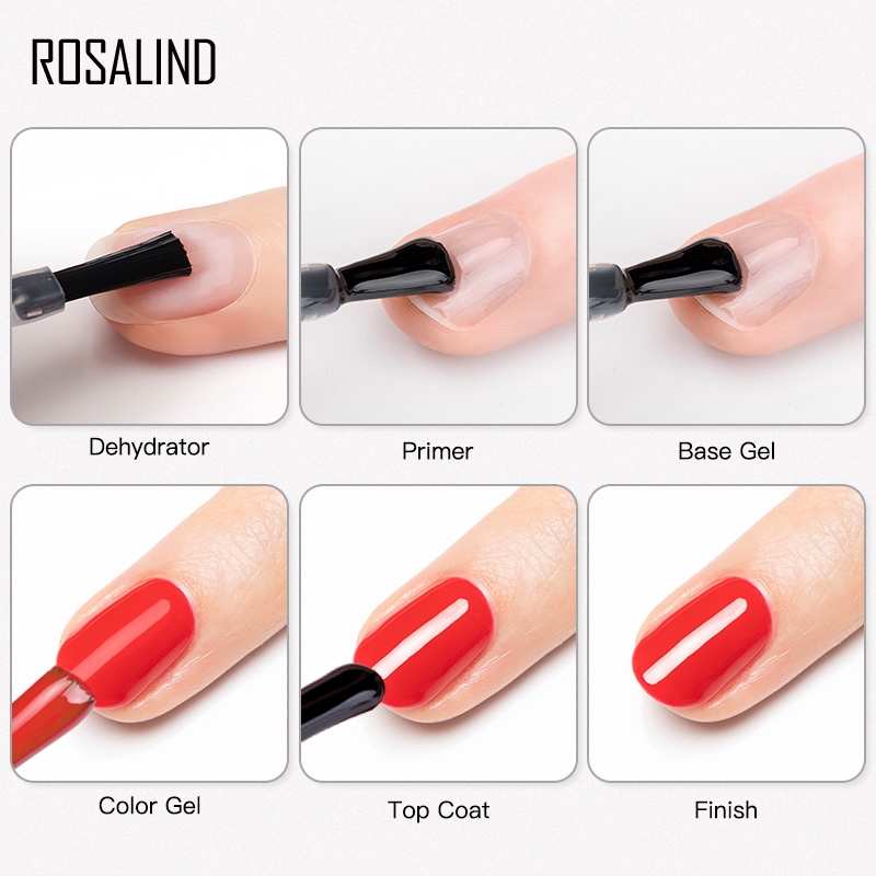 Ảnh Rosalind Nail Dehydrator Primer Air Dry Bright Cho Nail Art Design LED / Đèn UV 1