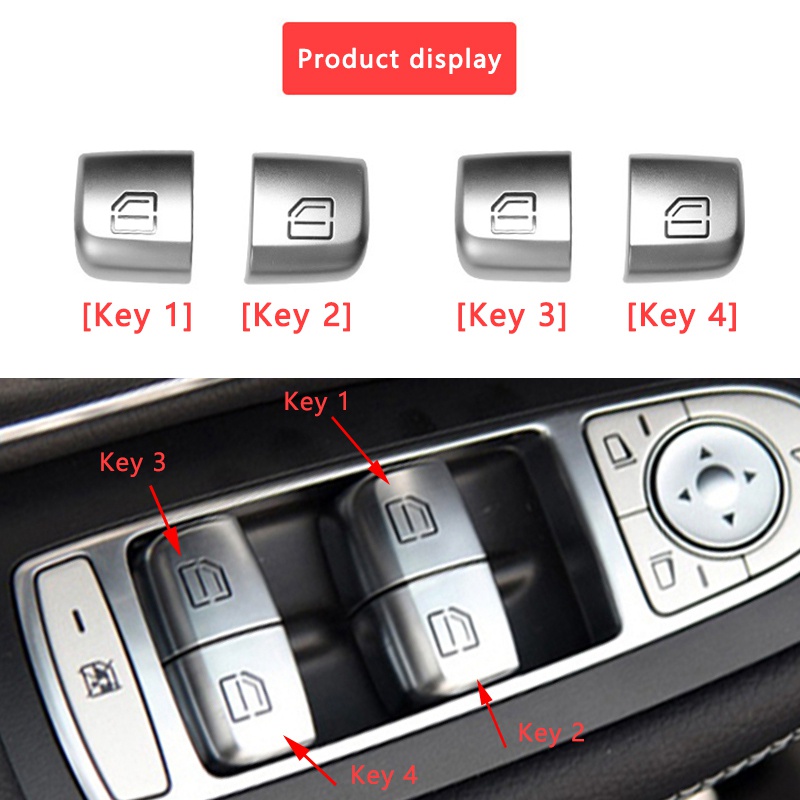 Nút Công Tắc Nâng Cửa Kính Xe Hơi benz c class w205 c180 c200