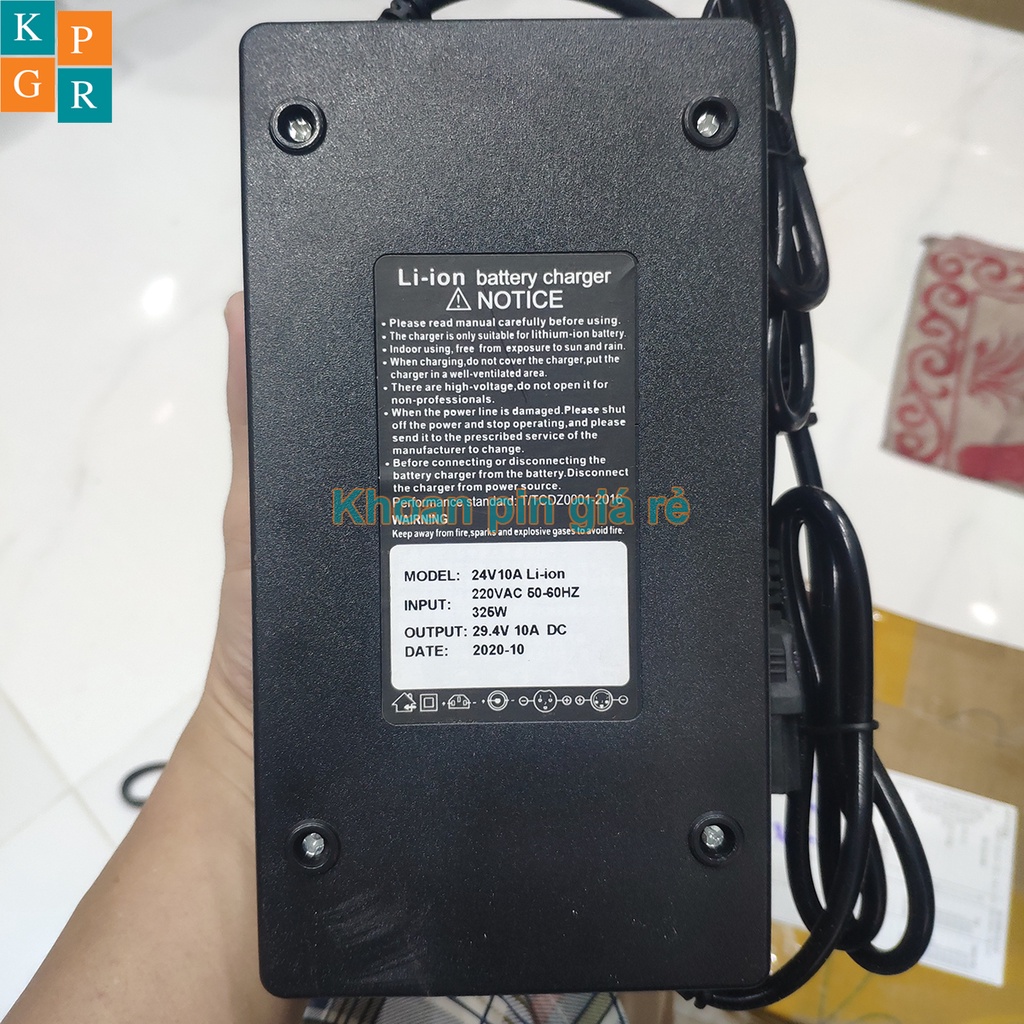 [KPGR] Sạc 7S 29.4V 10A dùng cho pin Li-ion 3.7V (Có quạt) | Shopee ...