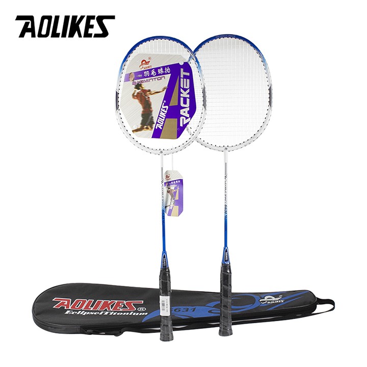 [Mã BMLTA35 giảm đến 35K đơn 99K] Bộ 2 vợt cầu lông AOLIKES A-6631 hợp kim nhôm cao cấp