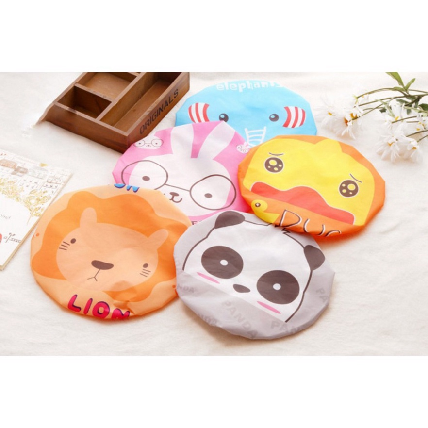 Nón Tắm 🍒SOKANY.STORE🍒 Mũ Tắm Trùm Đầu, Mũ Chụp Tóc Khi Tắm Hình Thú (Mẫu Ngẫu Nhiên)