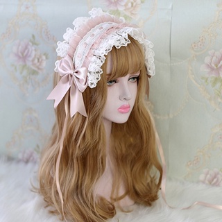 1 Băng Đô Nơ Vải satin Phong Cách lolita Cổ Điển