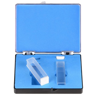 Cuvette thạch anh, Máy quang phổ Cuvettes Chiều dài đường đi 10 mm, Chiều cao 45mm, Dung tích 3,5 ML - 2 CÁI