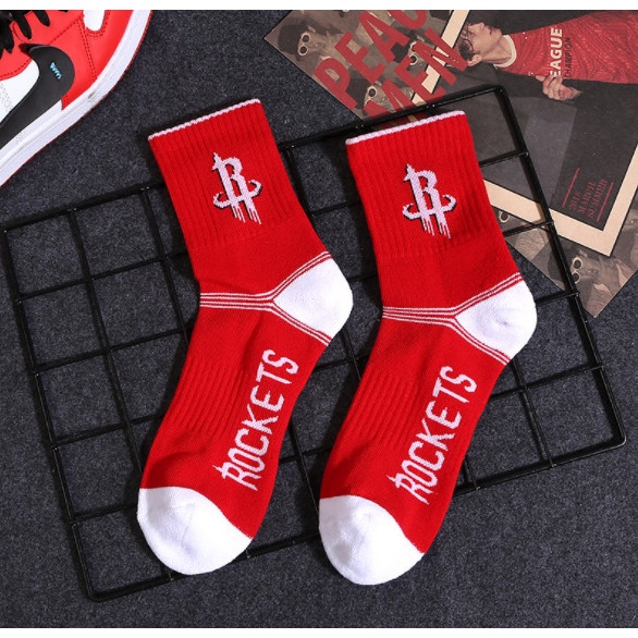 Vớ LAKERS, CHICAGO cao cổ Nam Nữ phong cách bóng rổ, thể thao, năng động.